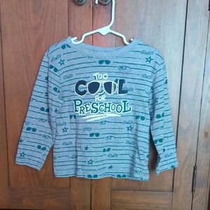 Wonderkids Gray and Green Long Sleeve Tee